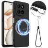 Coque Honor 400 Smart 5G / 4G Silicone Liquide MagSafe, Lanière