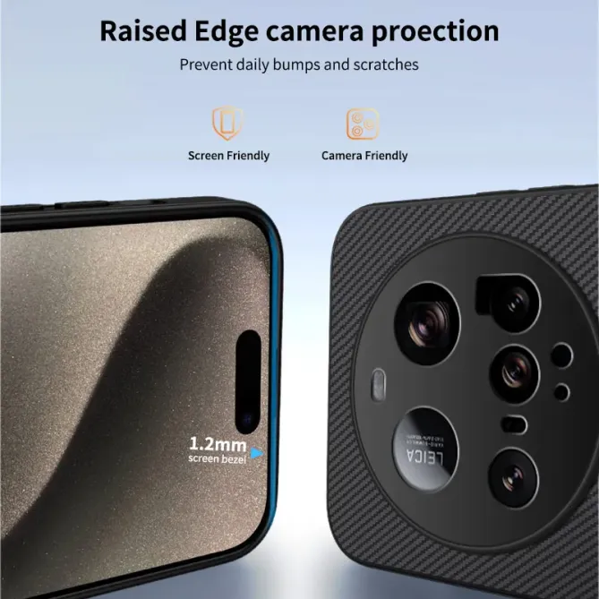 Coque Xiaomi 15 Ultra Carbone MagSafe avec 2 Verres Trempés