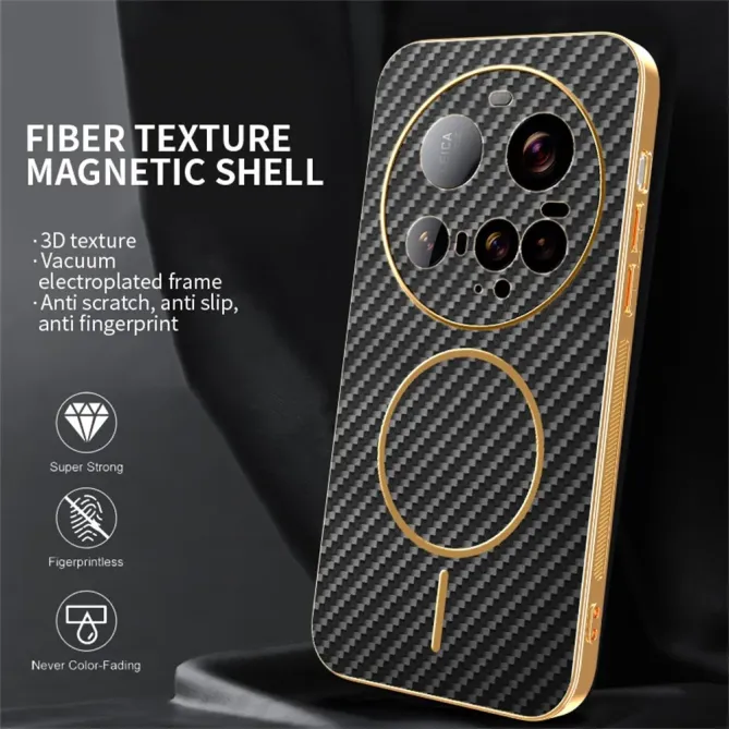 Coque Xiaomi 15 Ultra Texture Carbone MagSafe