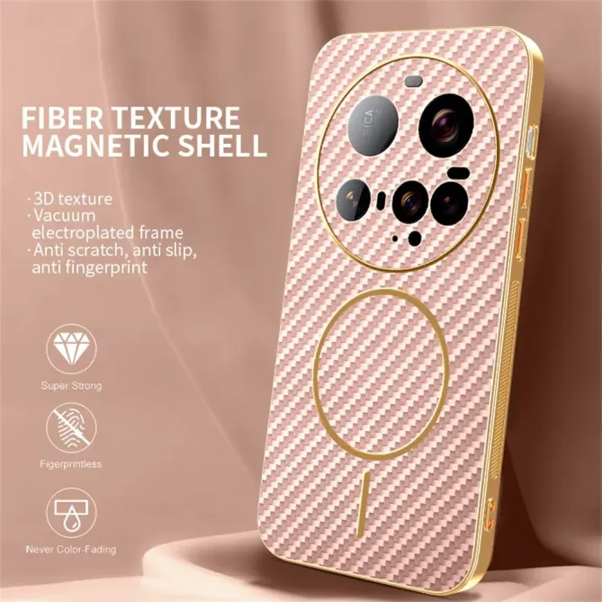 Coque Xiaomi 15 Ultra Texture Carbone MagSafe