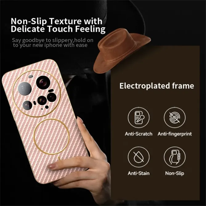 Coque Xiaomi 15 Ultra Texture Carbone MagSafe