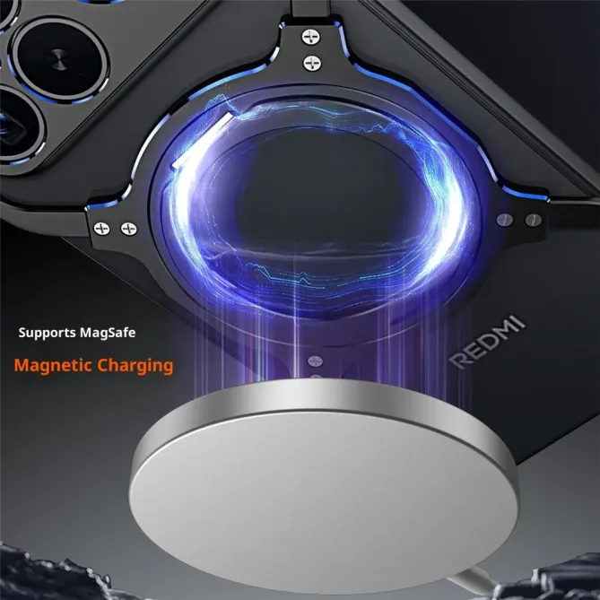 Bumper POCO F8 Ultra Antichoc Cadre Métal avec Anneau Support MagSafe