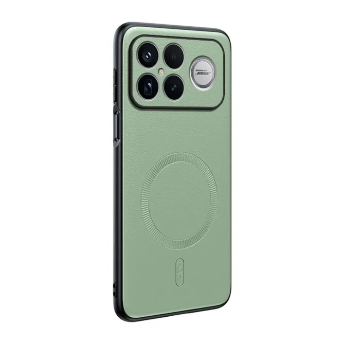 Coque POCO F8 Ultra Effet Cuir MagSafe
