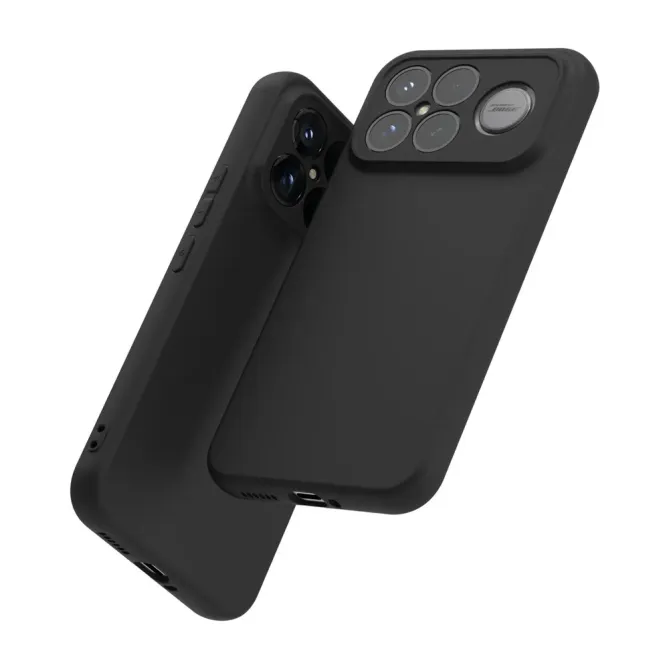 Coque Antichoc POCO F8 Ultra Flexible Noire Mate Anti-Trace