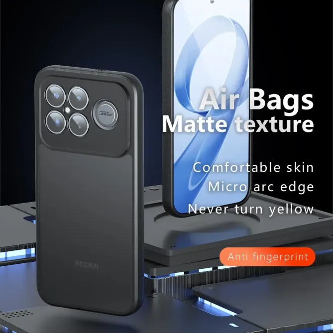 Coque Antichoc POCO F8 Ultra Noire Mate avec Coins Renforcés