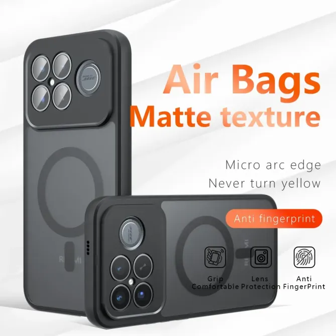 Coque Antichoc POCO F8 Ultra Noire Mate avec Coins Renforcés