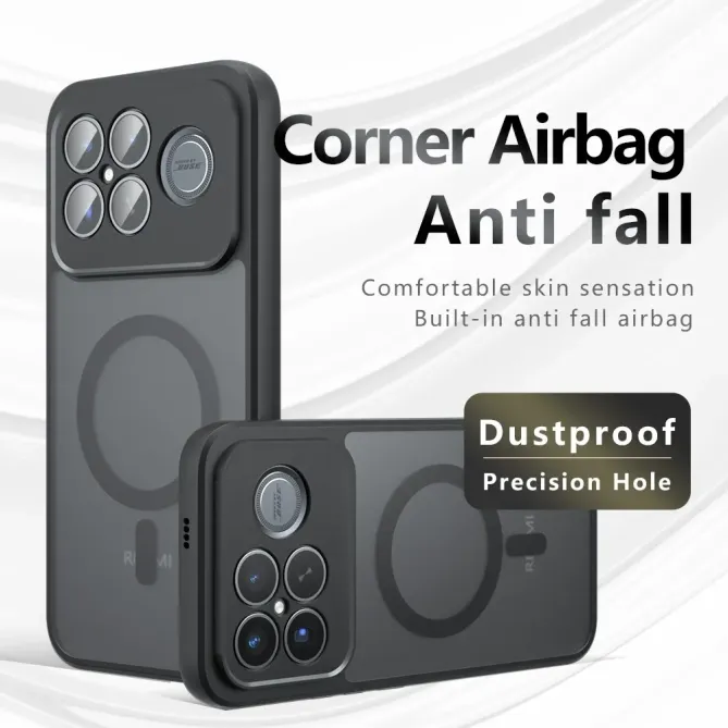 Coque Antichoc POCO F8 Ultra Noire Mate avec Coins Renforcés