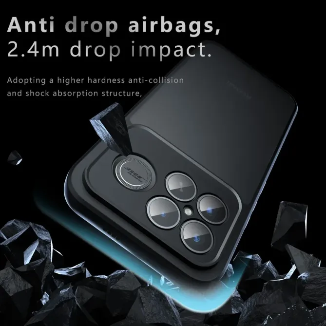 Coque Antichoc POCO F8 Ultra Noire Mate avec Coins Renforcés