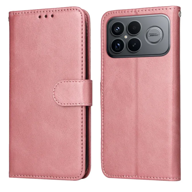 Housse Portefeuille POCO F8 Ultra Effet Cuir avec Support et Dragonne