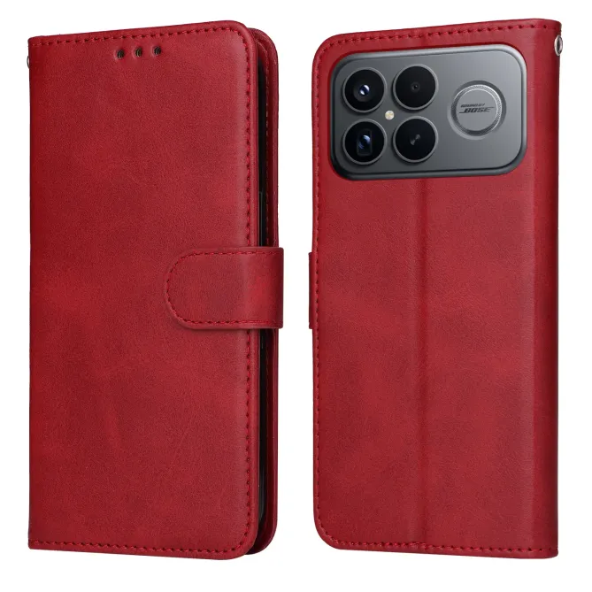 Housse Portefeuille POCO F8 Ultra Effet Cuir avec Support et Dragonne