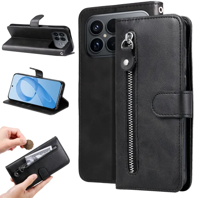 Housse POCO F8 Ultra Zipper Pocket Fonction Support
