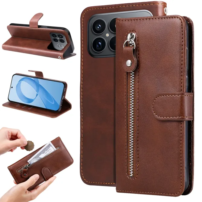 Housse POCO F8 Ultra Zipper Pocket Fonction Support