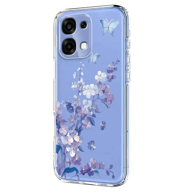 Coque Oppo A6 Pro 5G / 4G Fleurs et Papillons