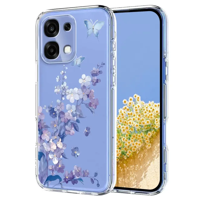 Coque Oppo A6 Pro 5G / 4G Fleurs et Papillons