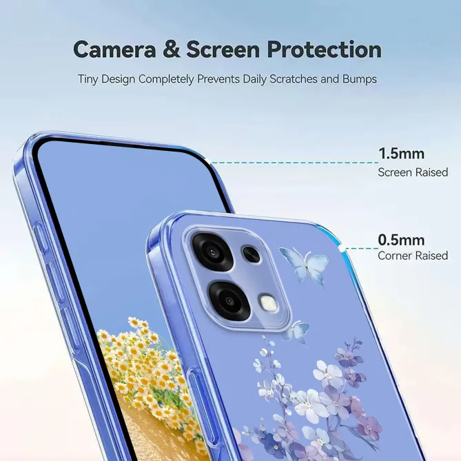 Coque Oppo A6 Pro 5G / 4G Fleurs et Papillons