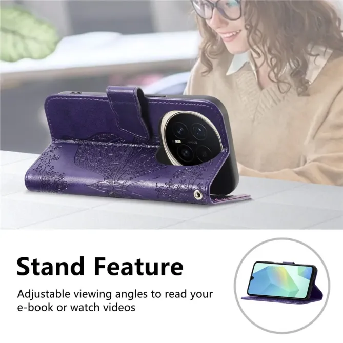 Housse Honor Magic 8 Pro Papillon Relief