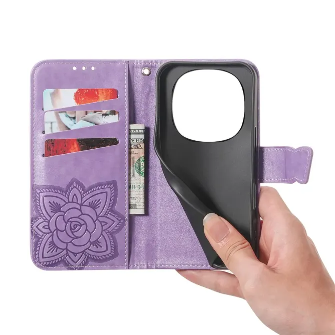 Housse Honor Magic 8 Pro Papillon Relief