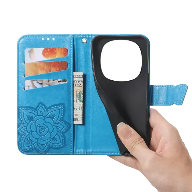 Housse Honor Magic 8 Pro Papillon Relief