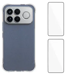 Pack Protection 360° POCO F8 Ultra Coque + 2 Verres trempés