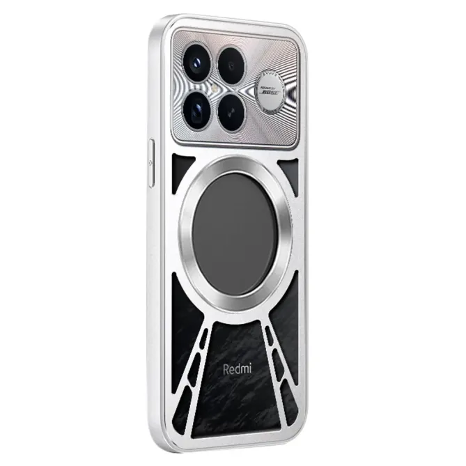 Coque POCO F8 Ultra MagSafe avec Design Aéré et Cadre Métal