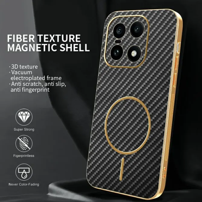 Coque OnePlus 15 Texture Carbone MagSafe