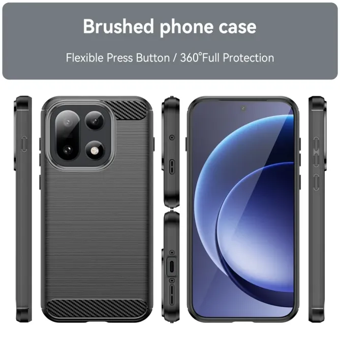 Coque OnePlus 15 flexible effet brossé