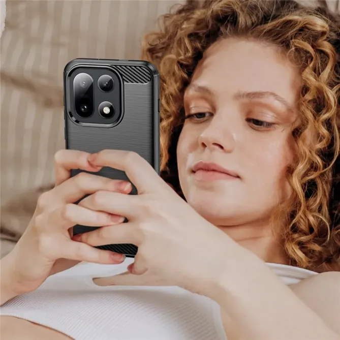Coque OnePlus 15 flexible effet brossé