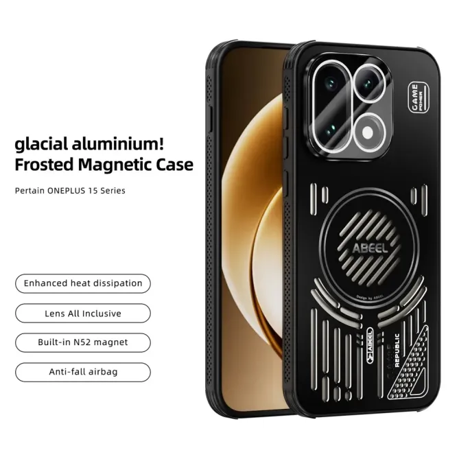 Coque OnePlus 15 magnétique dissipation thermique aluminium
