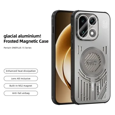 Coque OnePlus 15 magnétique dissipation thermique aluminium Gris - photo 8