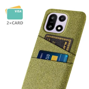 Coque OnePlus 15 en Tissu avec Double Rangement Jaune - photo 12