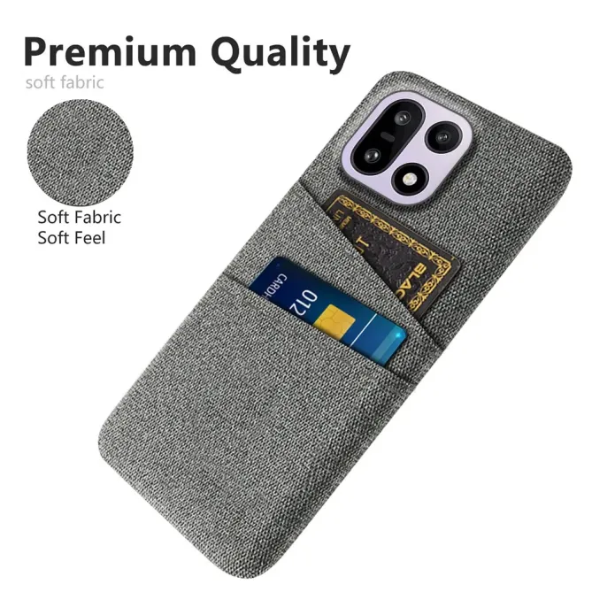 Coque OnePlus 15 en Tissu avec Double Rangement