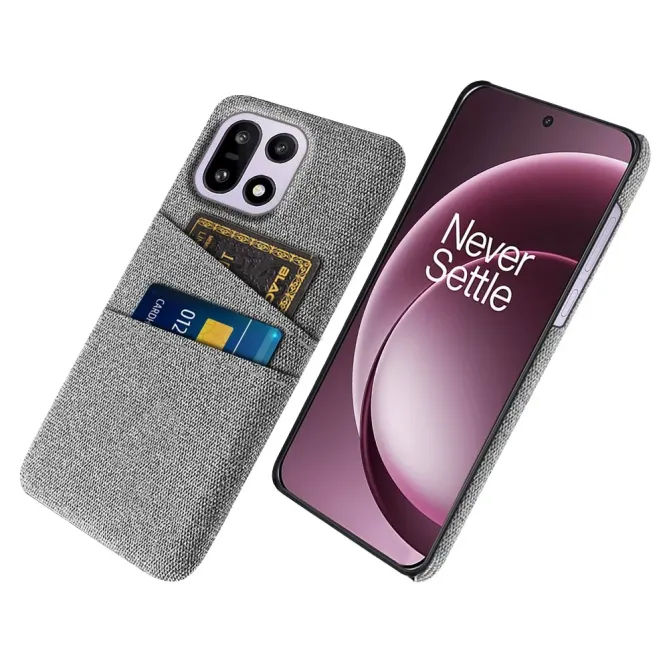 Coque OnePlus 15 en Tissu avec Double Rangement