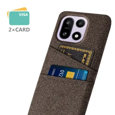 Coque OnePlus 15 en Tissu avec Double Rangement Marron - photo 37