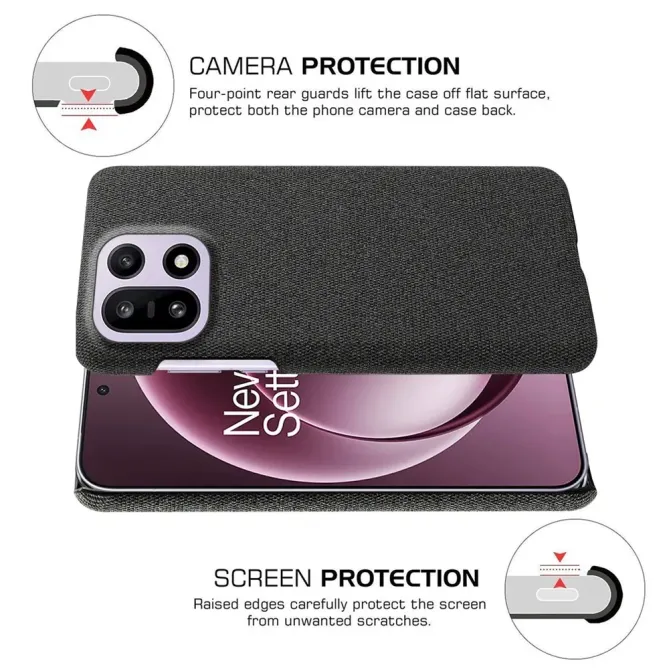 Coque OnePlus 15 revêtement tissu
