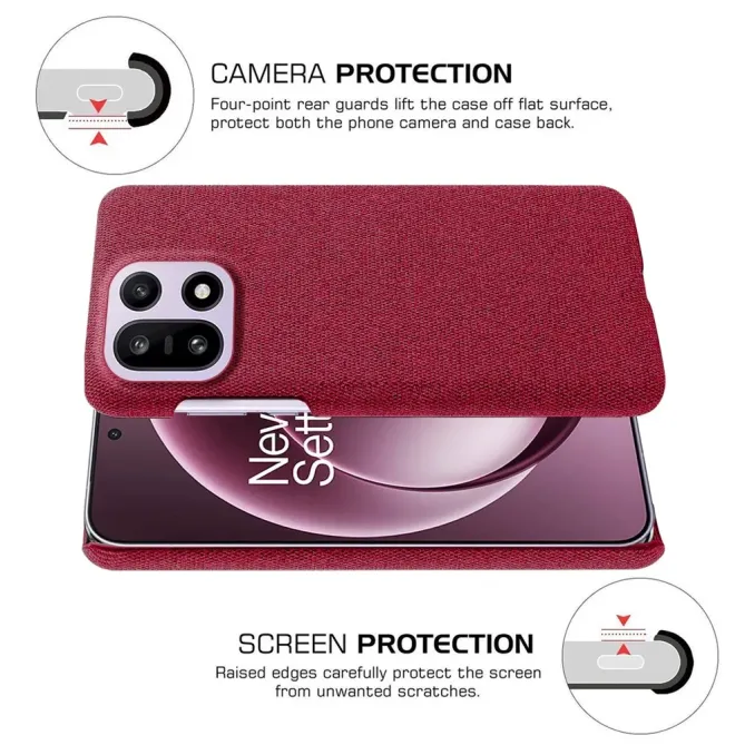 Coque OnePlus 15 revêtement tissu