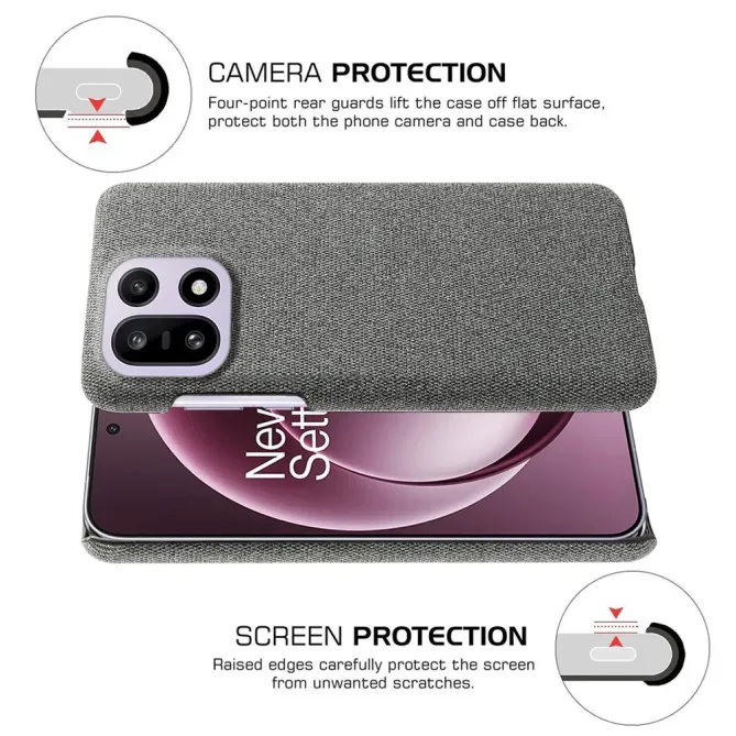 Coque OnePlus 15 revêtement tissu