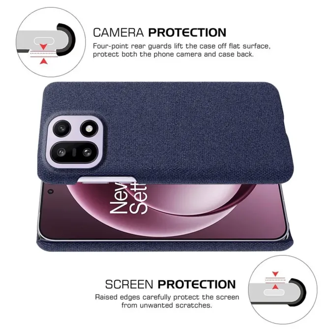 Coque OnePlus 15 revêtement tissu