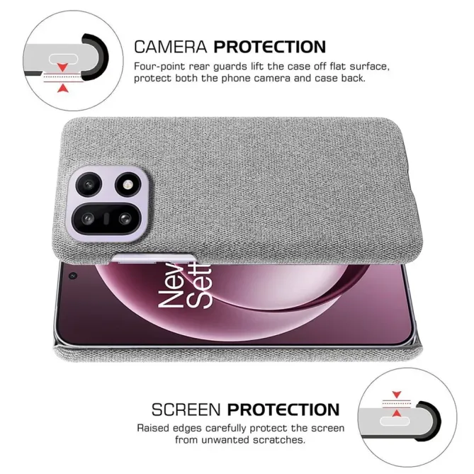 Coque OnePlus 15 revêtement tissu