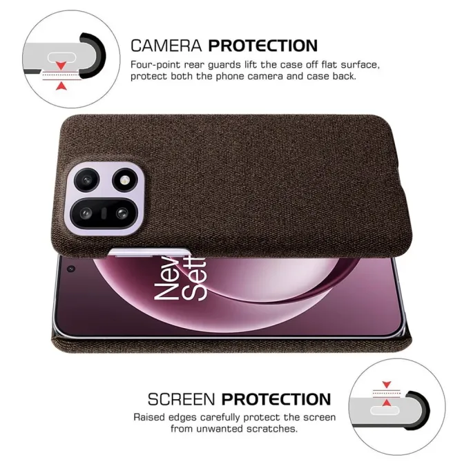Coque OnePlus 15 revêtement tissu