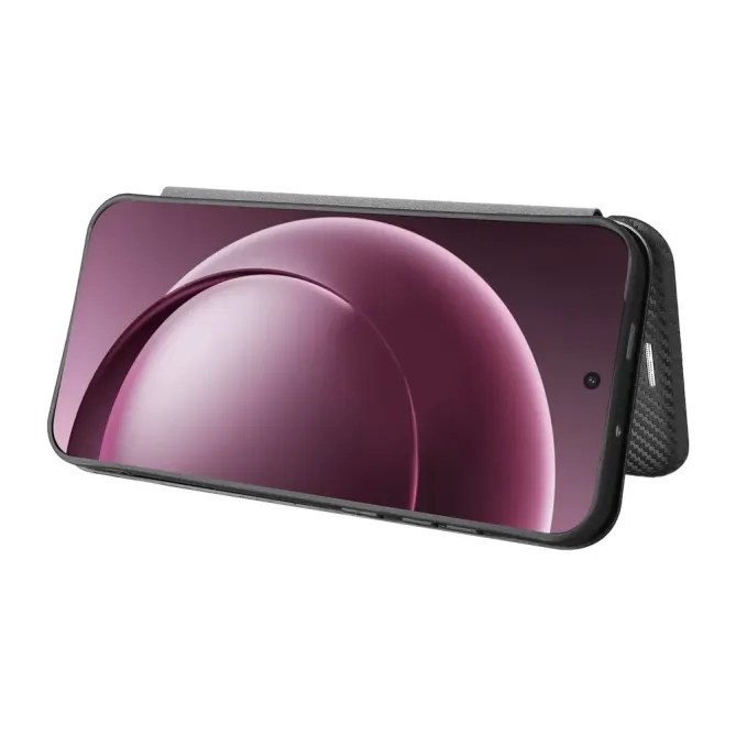 Flip Cover OnePlus 15 design fibre de carbone