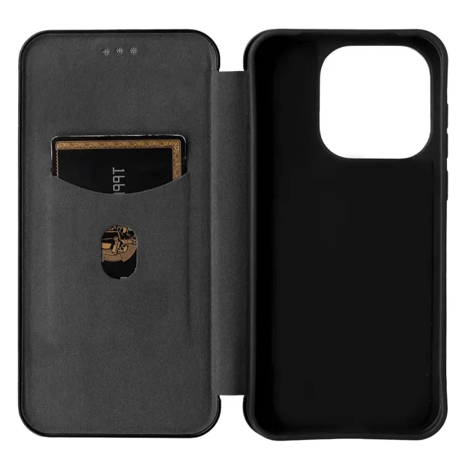 Flip Cover OnePlus 15 design fibre de carbone