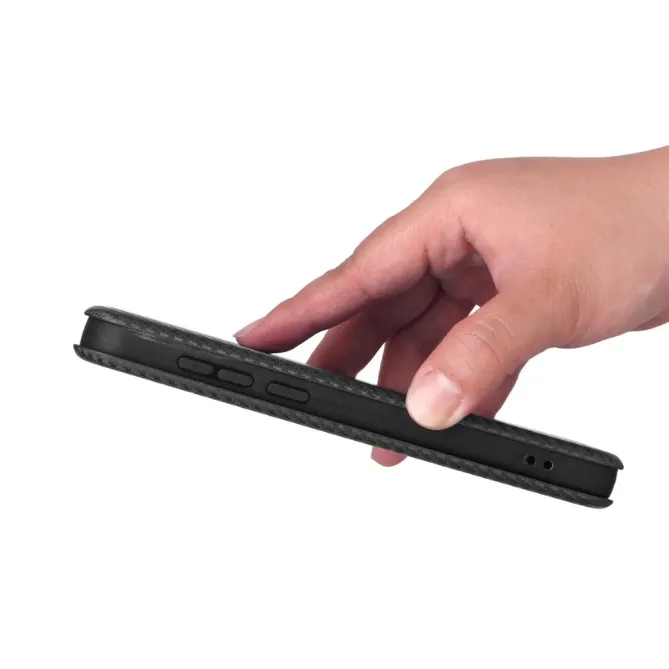 Flip Cover OnePlus 15 design fibre de carbone