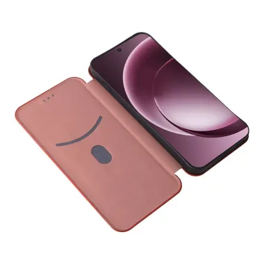 Flip Cover OnePlus 15 design fibre de carbone Marron - photo 23