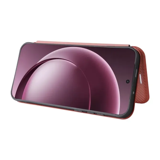 Flip Cover OnePlus 15 design fibre de carbone