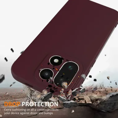 Coque OnePlus 15 Silicone Liquide MagSafe, Lanière Vin Rouge - photo 26
