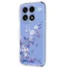 Coque OnePlus 15 5G motif papillon fleuri violets, silicone TPU