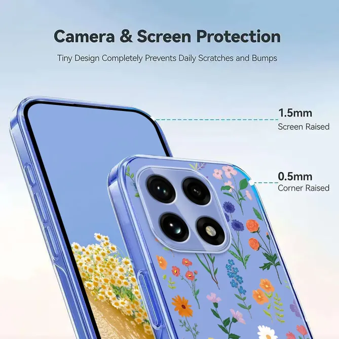 Coque OnePlus 15 imprimé fleurs multicolores