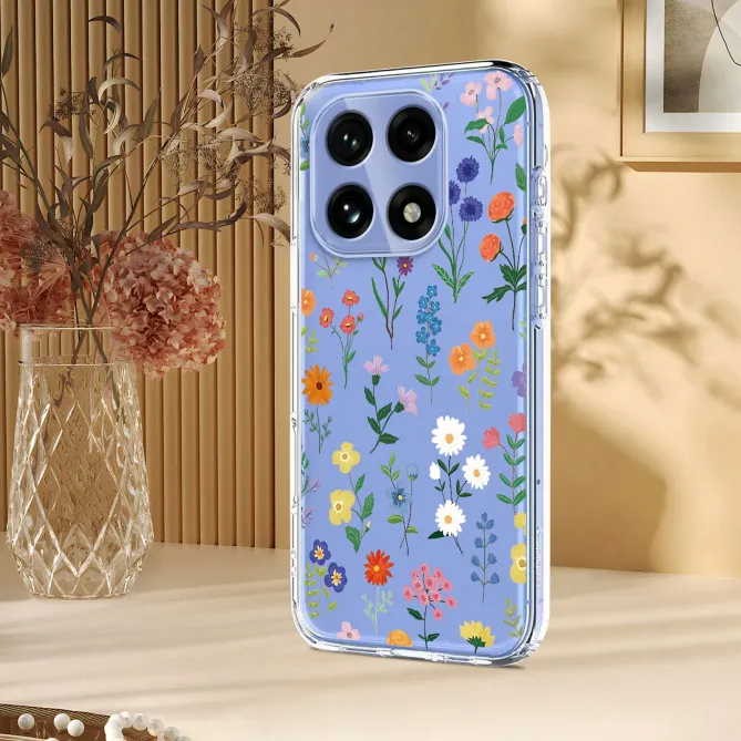Coque OnePlus 15 imprimé fleurs multicolores
