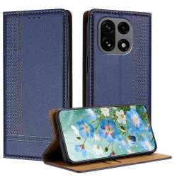 Flip Cover OnePlus 15 Lignes Structurées avec Porte-Cartes