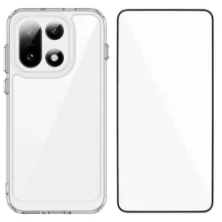 Coque transparente OnePlus 15 avec protection d'écran en verre trempé